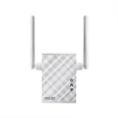 Adaptery i przejściówki - Asus Asus Repeater Extender Access Point Bridge RP-N12 802.11n  2.4GHz GHz  300 Mbit s  10 100 Mbit s  Ethernet LAN (RJ-45) ports 1  2xExternal 2dBi 90IG01X0-BO2100 - miniaturka - grafika 1