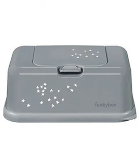 Funkybox - Pojemnik na Chusteczki, Grey Little Stars - Pojemniki łazienkowe - miniaturka - grafika 2
