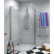 Kabiny prysznicowe - Durasan Livorno ND 90x90 Lewa transparentne - miniaturka - grafika 1