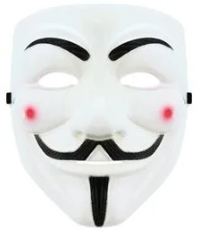 GoDan Maska "Anonymous", biała, plastikowa MPROT-YH - Dodatki do strojów karnawałowych - miniaturka - grafika 2