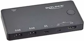 Przełączniki KVM - Delock HDMI/USB-C KVM Switch 4K 60 Hz z USB 2.0 - miniaturka - grafika 1