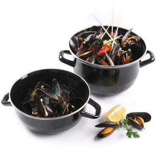 Hendi Garnek emaliowany do małży z pokrywką 3 l *produkt na zamówienie 625057 - Akcesoria gastronomiczne - miniaturka - grafika 3