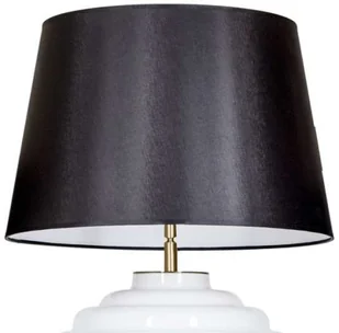 4concepts Stojąca LAMPA stołowa SAINT TROPEZ WHITE L215922229 abażurowa LAMPKA nocna do sypialni czarna biała L215922229 - Lampy stojące - miniaturka - grafika 6