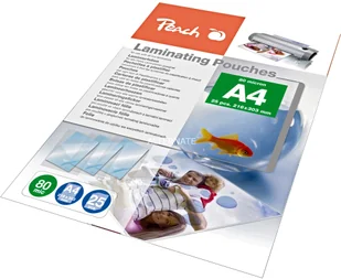 Peach Laminovac fólie A4 216x303mm 80mic PPR080-02 25pck/BAL 510419 - Folie do laminatora - miniaturka - grafika 2