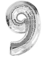 Sylwester - Amscan XXL cyfry balony foliowe  Liczba kolorowych balonów na urodziny jubileusz Sylwestra 2798901 - miniaturka - grafika 1