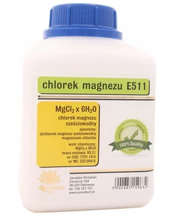 Yuccahurt Chlorek magnezu E511 MgCl2x6H20 - Yuccahurt - 500g 03839 - Ochrona stawów Yuccahurt Chlorek magnezu E511 MgCl2x6H20 - Yuccahurt - 500g 03839 - Ochrona stawów - miniaturka - grafika 2