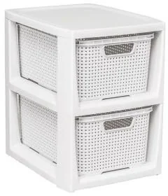 Regał Komoda Półka Z 2 Koszami Rattan Branq 1727 B - Półki i regały dla dzieci - miniaturka - grafika 3