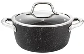 Garnki - Tescoma Garnek PRESIDENT Stone z pokrywką 20 cm, 2.5 l - miniaturka - grafika 1