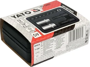 Yato ZESTAW NASADEK I BITÓW DO KLIMATYZACJI 12 SZT 1/4" - Narzędzia warsztatowe - miniaturka - grafika 4