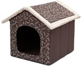 Legowiska dla psów - Hobbydog Buda dla Psa brąz kości R1 o wymiarach 38 cm x 38 cm x 32 c R1 BUDKOS15 - miniaturka - grafika 1
