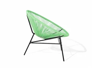 Beliani Krzesło ogrodowe zielone ACAPULCO - Fotele i krzesła ogrodowe - miniaturka - grafika 8