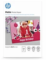 Papier do drukarek - HP Papier fotograficzny (matowy, 25 arkuszy, 10 x 15 cm) 7HF70A - miniaturka - grafika 1