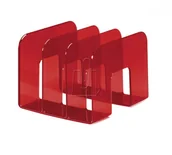 Pudła i kartony archiwizacyjne - Durable Stojak na katalogi Trend przezroczysty czerwony 1701395003 - miniaturka - grafika 1