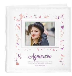 NA Murrano Album mały z oknem nadruk dedykacja dla wnuczki 18 urodziny ALB-SO-WH-UV-034 - Albumy fotograficzne NA Murrano Album mały z oknem nadruk dedykacja dla wnuczki 18 urodziny ALB-SO-WH-UV-034 - Albumy fotograficzne - miniaturka - grafika 1