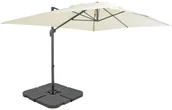 Parasole ogrodowe - vidaXL Parasol ogrodowy z przenośną podstawą, piaskowy - miniaturka - grafika 1