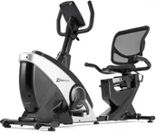 Rowery treningowe - Hop-Sport Rower leżący HS-070L Helix srebrny + mata 51300 - miniaturka - grafika 1