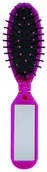 Szczotki i grzebienie do włosów - INTER-VION Składana Szczotka Do Włosów Z Lusterkie - miniaturka - grafika 1