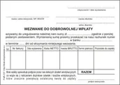 Druki akcydensowe - Firma krajewski Wezwanie do dobrowolnej wpłaty / A6 samokopiujące [Pu/K-351] Pu/K-351 - miniaturka - grafika 1
