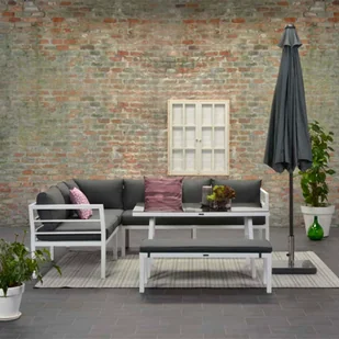 Garden Impressions Parasol ogrodowy Lotus, 300 cm, ciemnoszary, 11082 Garden Impressions - Parasole ogrodowe - miniaturka - grafika 4