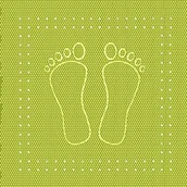 Maty antypoślizgowe - Meusch 4388615005 wkładka do wanny Foot, 36 x 72 cm, kiwi zielony 4388615005 - miniaturka - grafika 1