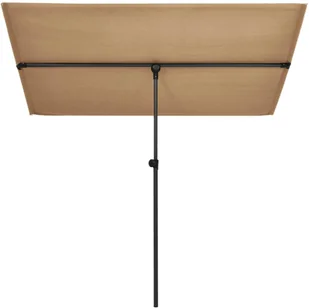 vidaXL Parasol ogrodowy na słupku aluminiowym 2x1,5 m taupe 47339 - Parasole ogrodowe - miniaturka - grafika 3