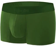 Bielizna sportowa męska - ComfyBalls COMFYBALLS Bokserki do biegania REGULAR WOOD zielone - miniaturka - grafika 1