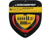 Hamulce rowerowe - Jagwire Mountain Pro Brake Cable Kit, red 2021 Linki i osłonki hamulcowe 18017194 - miniaturka - grafika 1