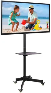 Techly Techly Stojak mobilny do TV LCD/LED/Plazma 23''-55'' 25kg VESA pochylany z półką 100730 - Inne akcesoria audio-wideo - miniaturka - grafika 2