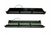 Szafy rack - Patchpanel 24 porty RJ45 Ftp CAT.5e 19" 1U - miniaturka - grafika 1