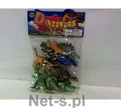 Figurki dla dzieci - Hipo Dinozaury 10cm 12szt w worku HB618/12S - miniaturka - grafika 1