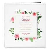 Albumy fotograficzne - NA Murrano Album Zdjęcia Duży Różany Prezent Dla Babci Nadruk ALB-BC-BK-UV-044 - miniaturka - grafika 1