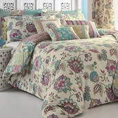 Pościel dla dzieci - Dreams 'n' Drapes Dreams n Drapes pościel z poszewką na poduszkę, niebiesko-zielony, rozmiar king size MA6TL31PHD - miniaturka - grafika 1