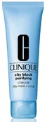 Maseczki do twarzy - Clinique City Block Purifying Charcoal Clay Mask & Scrub, maseczka głęboko oczyszczająca, 100 ml - miniaturka - grafika 1