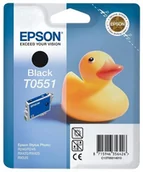 Tusze zamienniki - Epson Wyprzedaż Oryginał Tusz Epson T0551 do Epson Stylus Photo R-240 R-245 RX-425 RX-520 | 8 ml | czarny black pudełko zastępcze oryginalny airbag/folia C13T05514010_BP_wyp - miniaturka - grafika 1