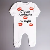 Pajacyki dla niemowląt - Poczpol Ciocia (imię) tu była - pajac 42372-31 - miniaturka - grafika 1