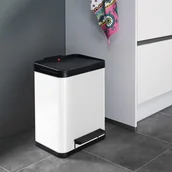 Kosze na śmieci - Hailo Kosz na śmieci Oko Duo Plus, rozmiar M, 2x9 L, biały, 0622-230 Werk - miniaturka - grafika 1