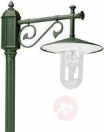 Lampy ogrodowe - K. S. Verlichting B. V. Elegancka latarnia Louvre, zielona-przezrpczysta - miniaturka - grafika 1