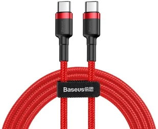 Baseus Kabel Cafule 2x USB-C QC 3A 2m PD red CATKLF-H09 - Kable USB - miniaturka - grafika 9