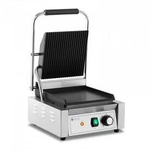 Royal Catering Grill kontaktowy płyta ryflowana i gładka 1800 W RCPKG-1800-M - Piece, kotły i płyty grzejne gastronomiczne Royal Catering Grill kontaktowy płyta ryflowana i gładka 1800 W RCPKG-1800-M - Piece, kotły i płyty grzejne gastronomiczne - miniaturka - grafika 1