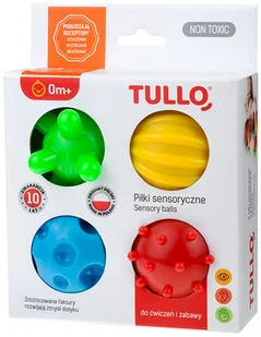 Piłki Sensoryczne Jeżyki Faktury Zestaw 4SZT Tullo - Zabawki sensoryczne - miniaturka - grafika 45