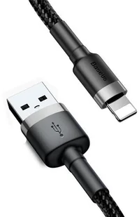 Baseus Cafule Kabel USB Lightning do iPhone iPad iPod 2A 3m Czarny CALKLF-RG1 - Adaptery i przejściówki - miniaturka - grafika 2