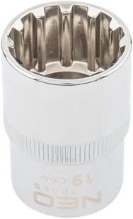 NEO TOOLS NASADKA SPLINE 1/2" 19 MM zakupy dla domu i biura 08-591 - Pozostałe narzędzia ogrodowe - miniaturka - grafika 3