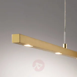 LUCANDE Lucande Tolu lampa wisząca LED, mosiądz, 119 cm - Lampy sufitowe - miniaturka - grafika 5