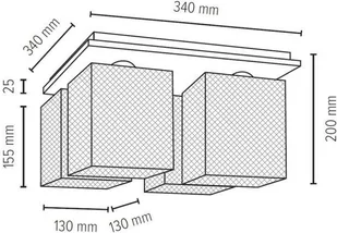 Spotlight Industrialna LAMPA sufitowa NORMAN 8175428 metalowa OPRAWA druciane klatki loftowy plafon chrom 8175428 - Lampy sufitowe - miniaturka - grafika 2