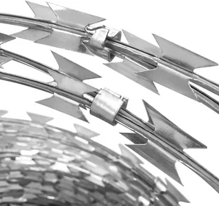 vidaXL vidaXL BTO-22 Drut Concertina zasieki ze spinaczami NATO 100 m - Łańcuchy i liny stalowe - miniaturka - grafika 5