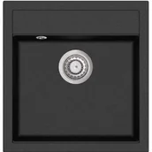 Zlewozmywaki - Aquasanita TESSA SQT100-601W (Czarny metalik) - miniaturka - grafika 1