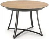 Stoły - Halmar Rozkładany stół MORETTI blat w kolorach złoty dąb i popielatym, na antracytowych nogach - miniaturka - grafika 1