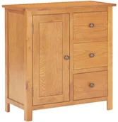 Szafki do salonu - vidaXL Szafka, 70 x 35 x 75 cm, lite drewno dębowe - miniaturka - grafika 1