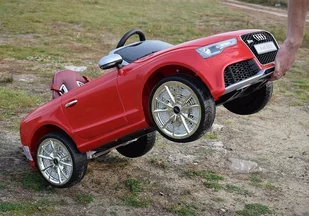 Super-Toys   AUDI RS 5 TRZY SILNIKI, FUNKCJA BUJANIA,MIĘKKIE KOŁA, MIĘKKIE SIEDZENIE, MOCNY/RS5 AUDI-RS-5-CZERWONE - Pojazdy elektryczne dla dzieci - miniaturka - grafika 30