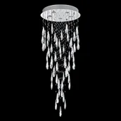 Lampy sufitowe - Luxera 62430 - Żyrandol kryształowy na lince RUSSET 5xGU10/50W/230V - miniaturka - grafika 1